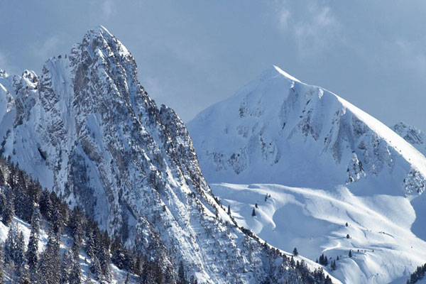 Massif de montagne de Haute Savoie 